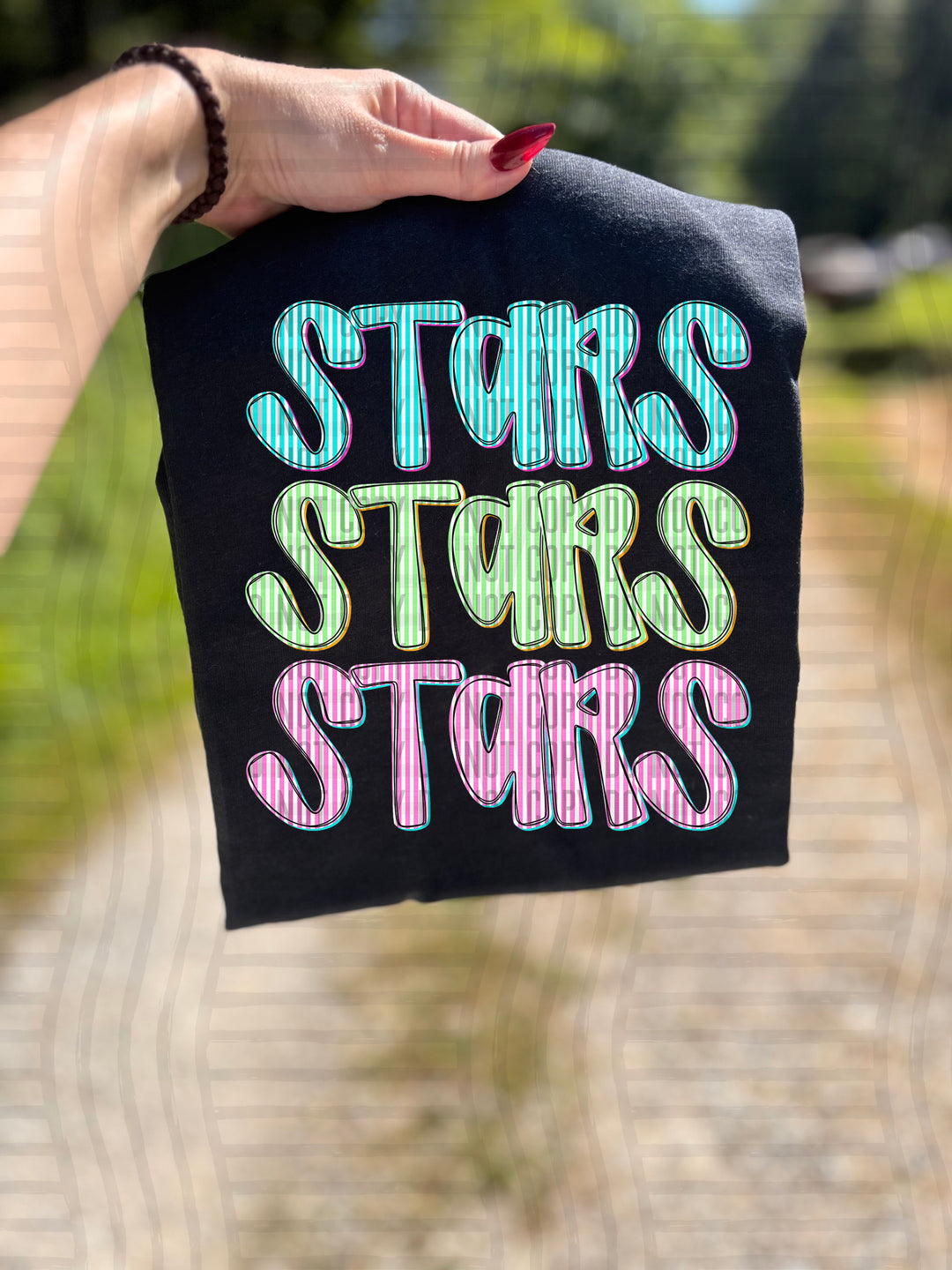 Seersucker Tri/Quad Stacked DTF Print