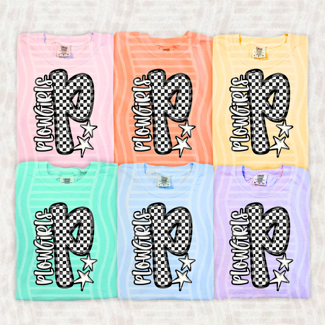 Checker Crush Black And White Mascots DTF Print