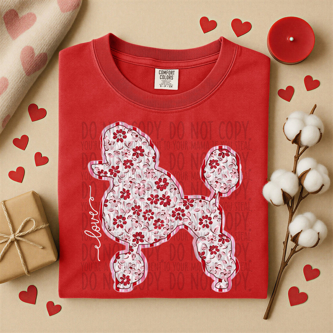 Valentine Dogs DTF Print