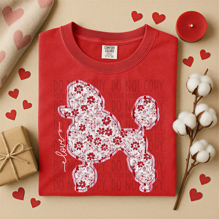 Valentine Dogs DTF Print