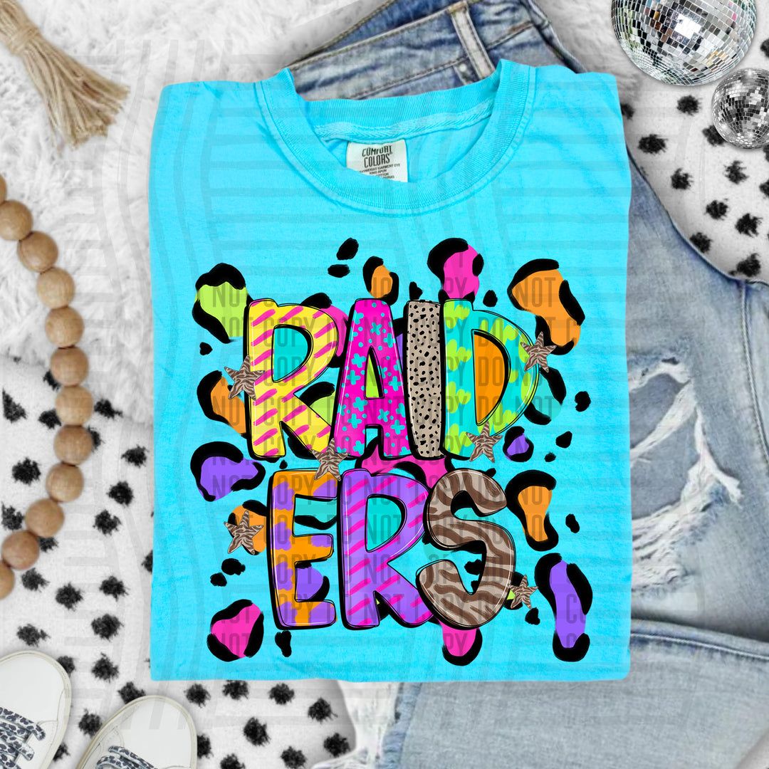 Funky Mix Up Leopard Spots DTF Print