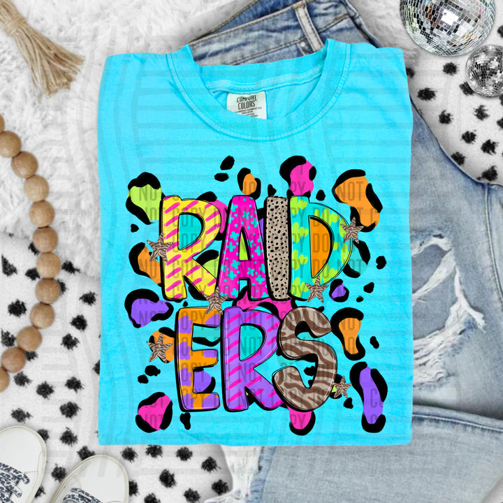 Funky Mix Up Leopard Spots DTF Print
