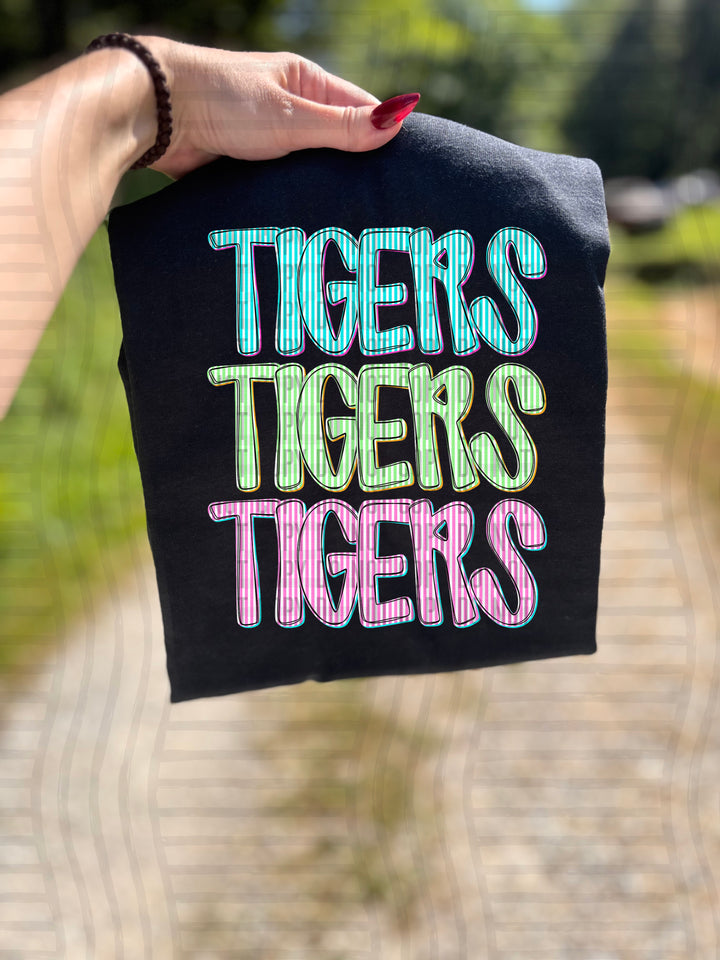 Seersucker Tri/Quad Stacked DTF Print