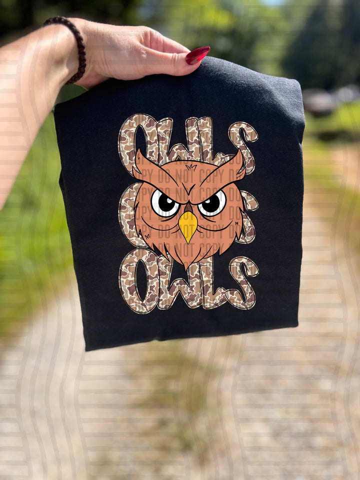 Camo Mascot Heads DTF Print