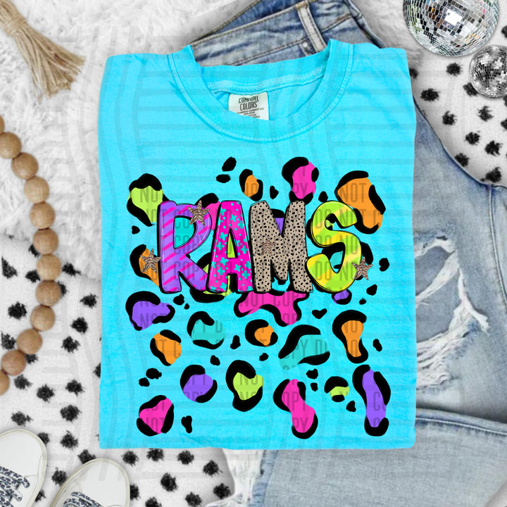 Funky Mix Up Leopard Spots DTF Print