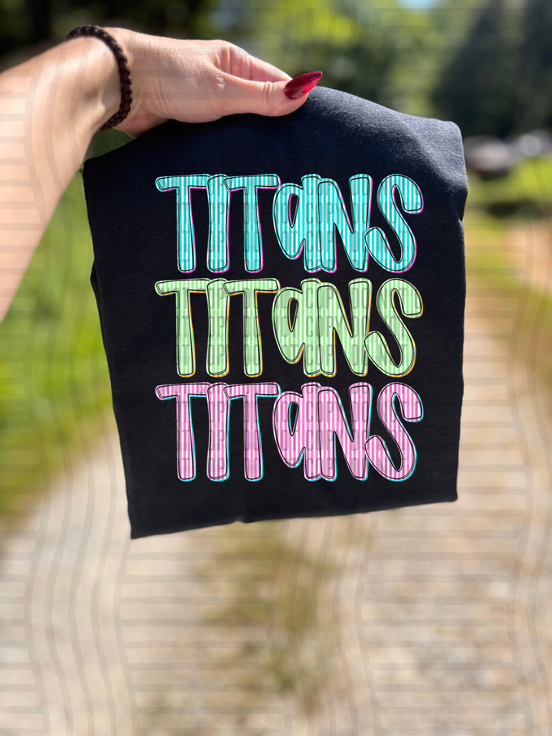 Seersucker Tri/Quad Stacked DTF Print