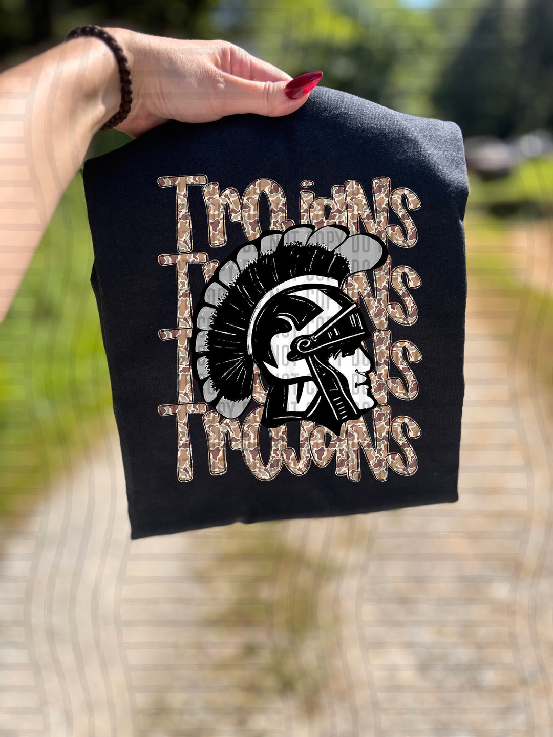 Camo Mascot Heads DTF Print