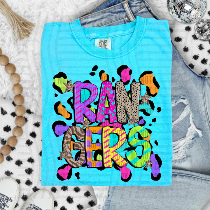 Funky Mix Up Leopard Spots DTF Print