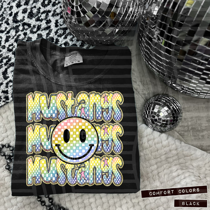 Rainbow Smiley Triple Stack DTF Print
