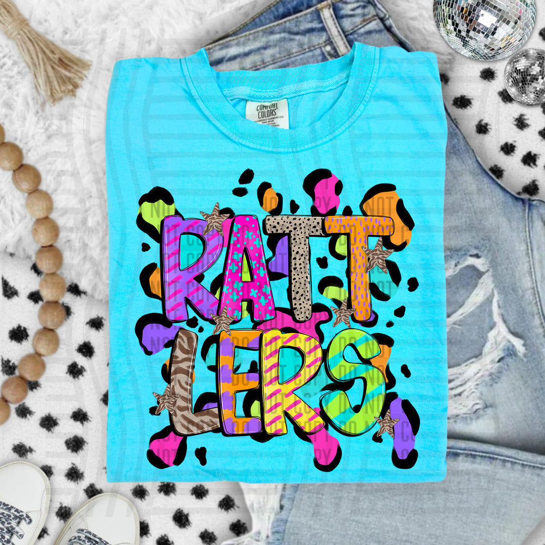 Funky Mix Up Leopard Spots DTF Print