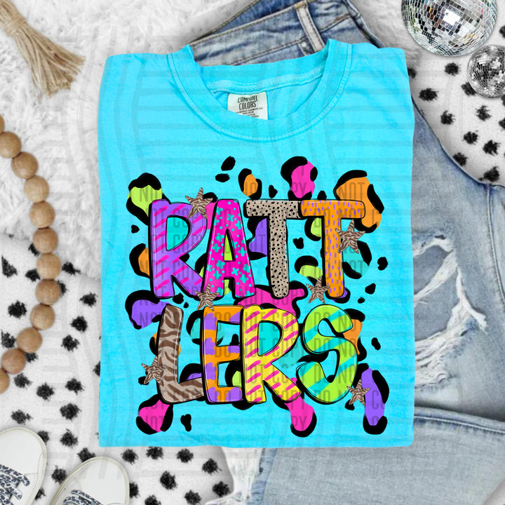 Funky Mix Up Leopard Spots DTF Print