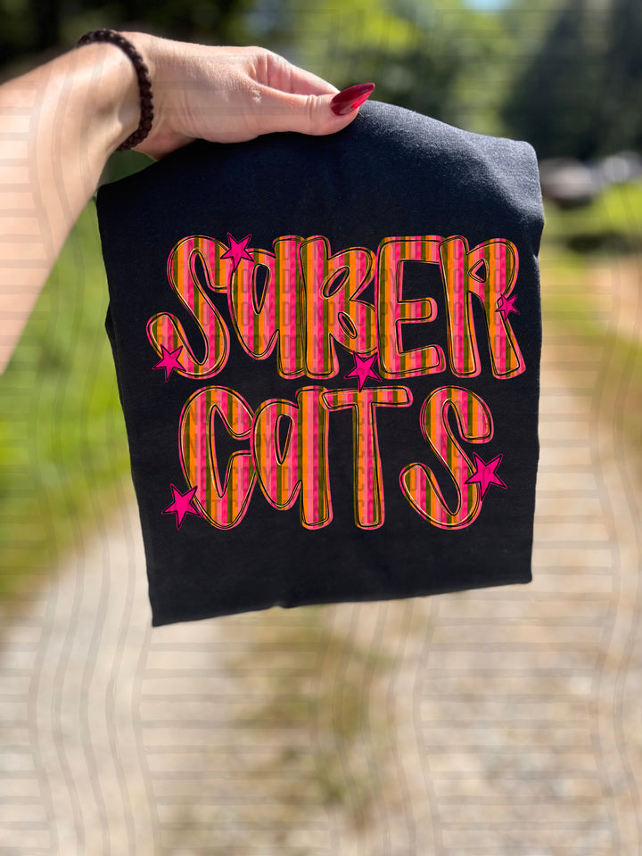 Holly Jolly Cheer Striped DTF Print