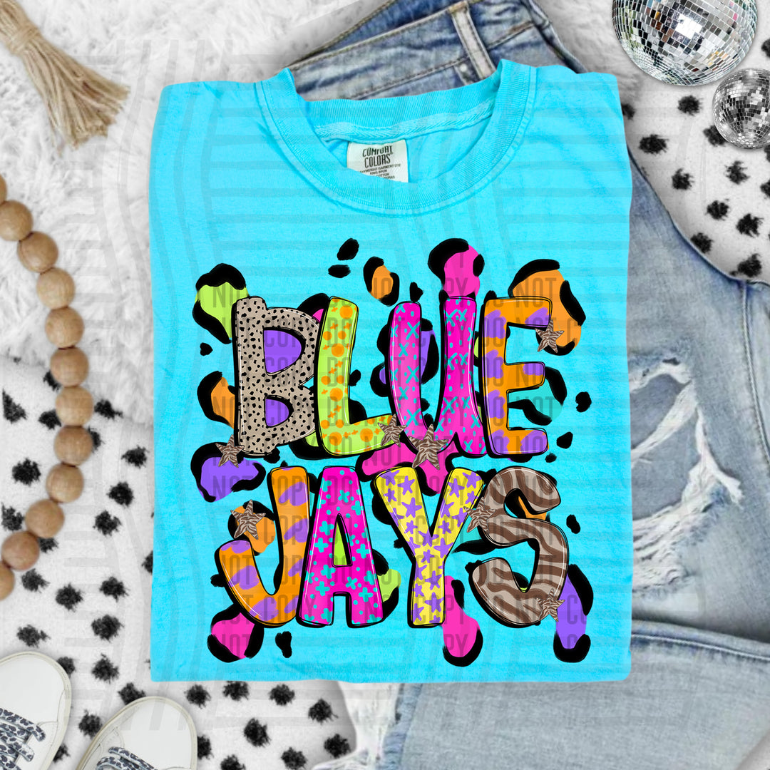 Funky Mix Up Leopard Spots DTF Print