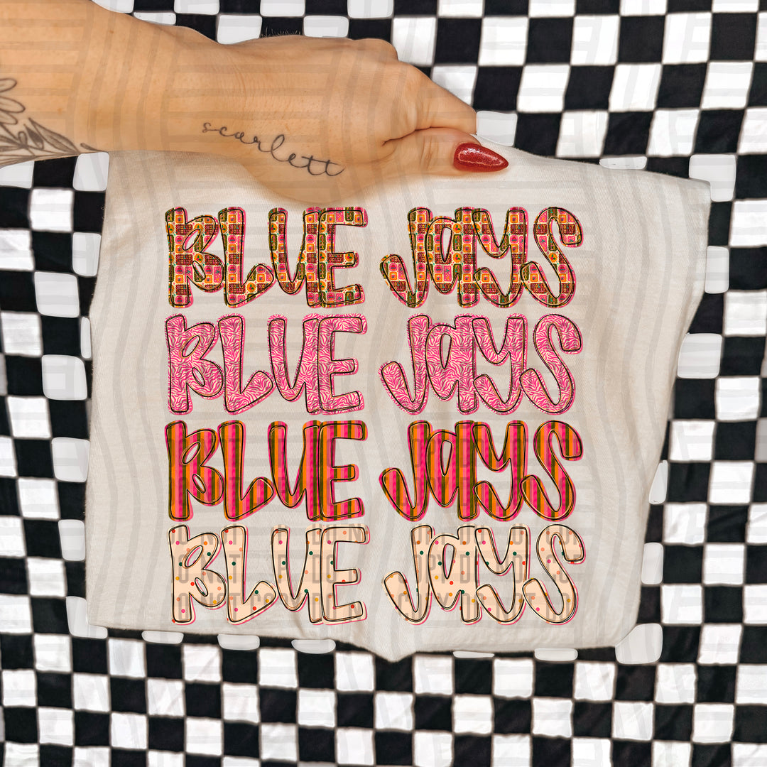 Holly Jolly Cheer Stacked DTF Print