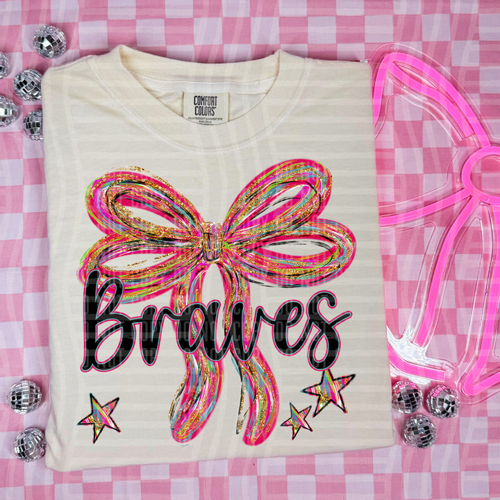 Whimsical Christmas Bows Mascots DTF Print