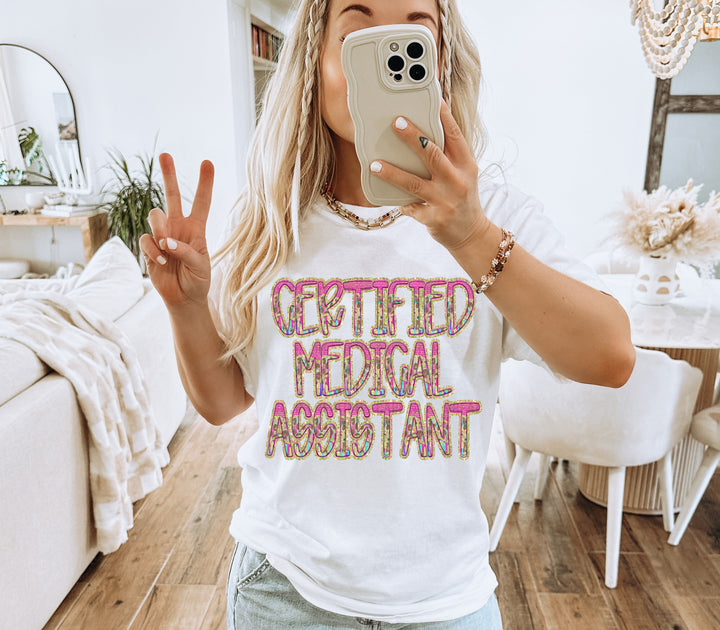 Preppy Leopard Occupations/Names DTF Print