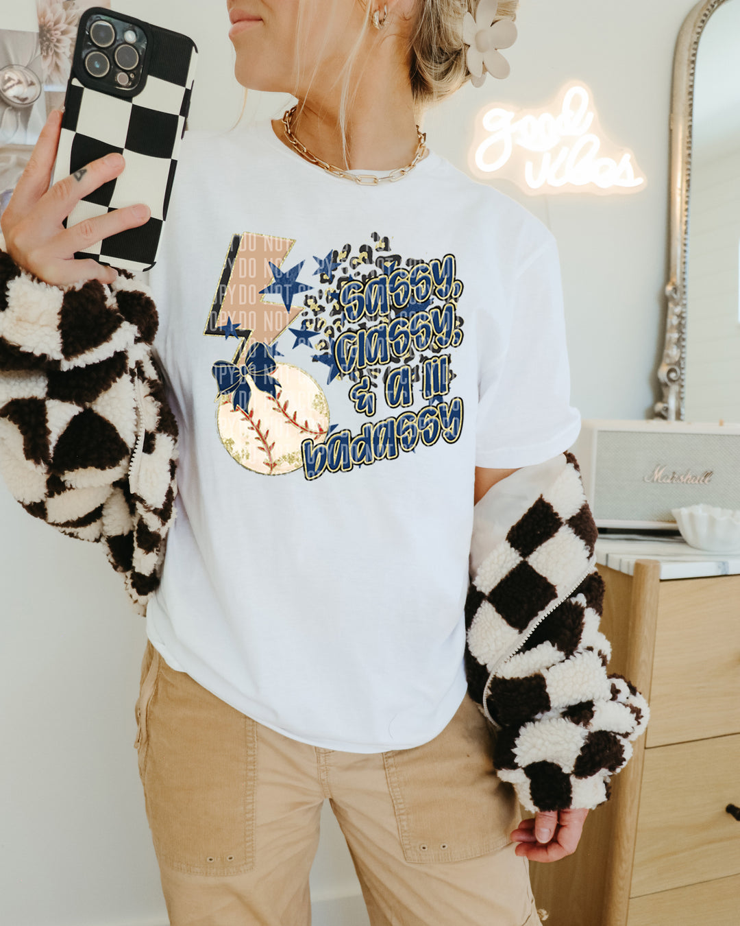 Sassy Classy Baseball DTF Print