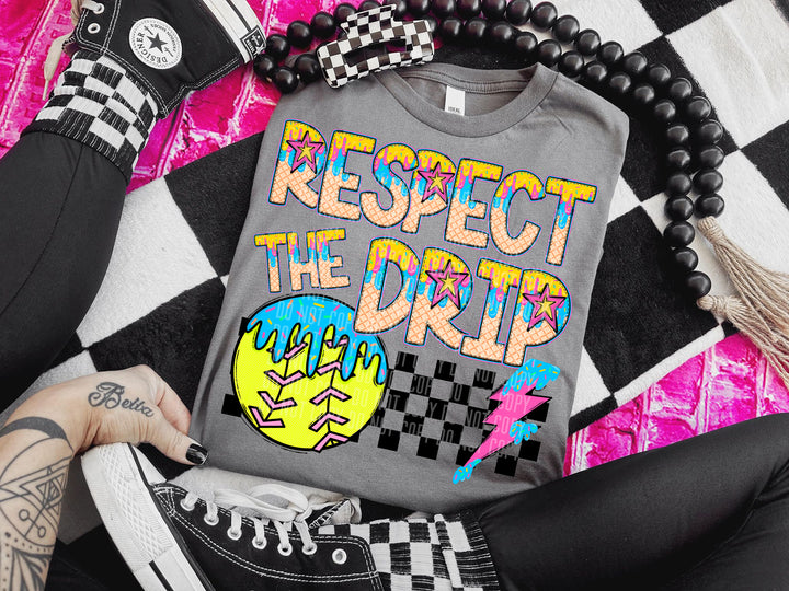 Respect The Drip Balls DTF Print
