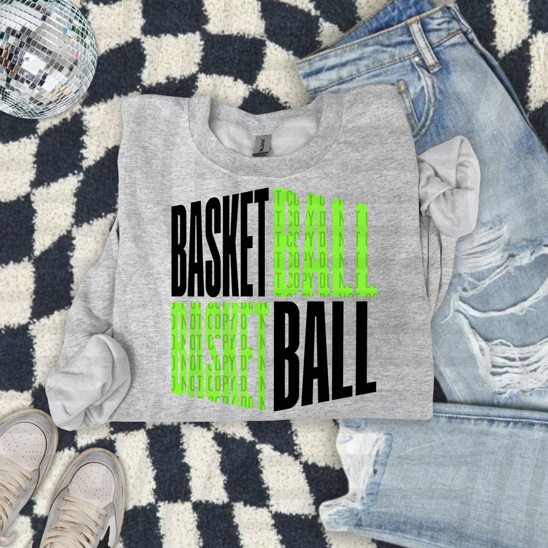 Basketball Word Art DTF Print