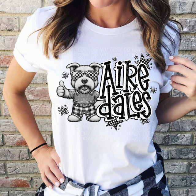 Black and White Mascots DTF Print