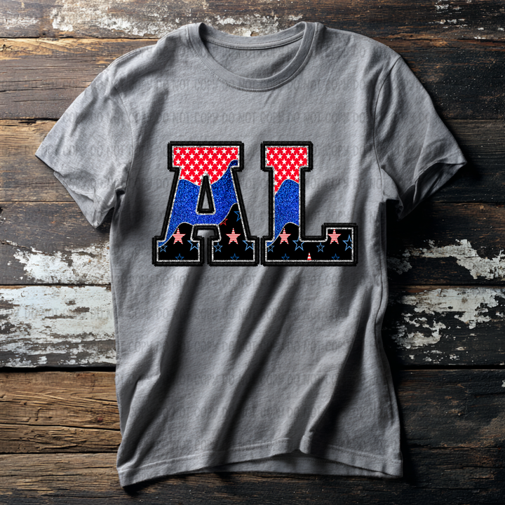 Patriotic States DTF Print