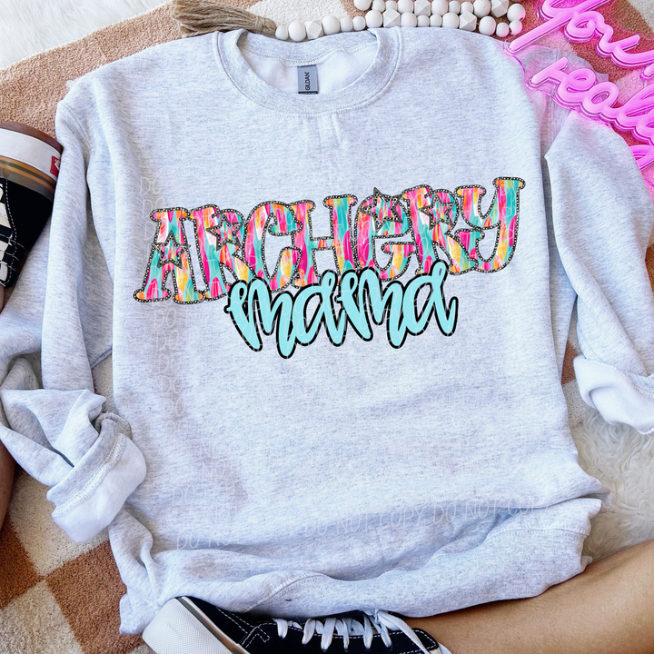 Multi Color Star Sports Mama DTF Print