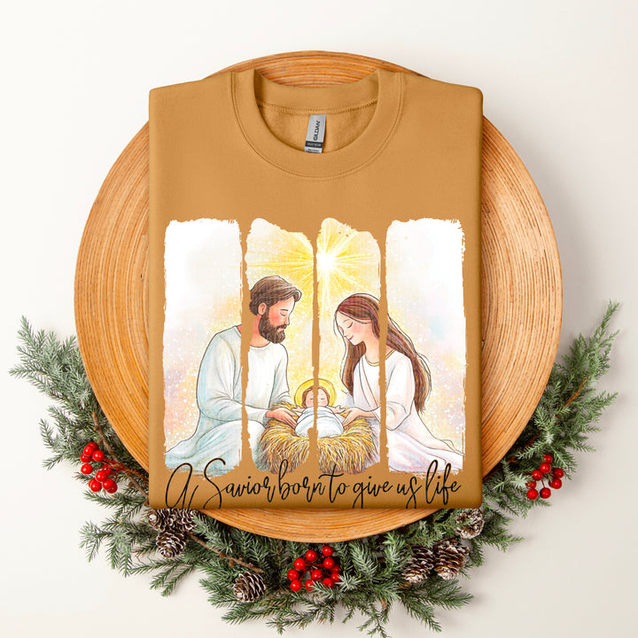 A Savior Born DTF Print