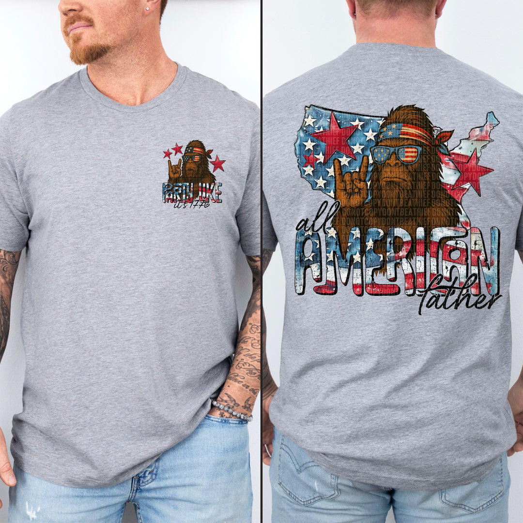 All American Father POCKET DTF Print