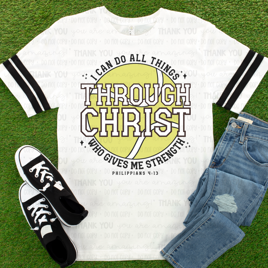 I Can Do All Things Through Christ Sports DTF Print