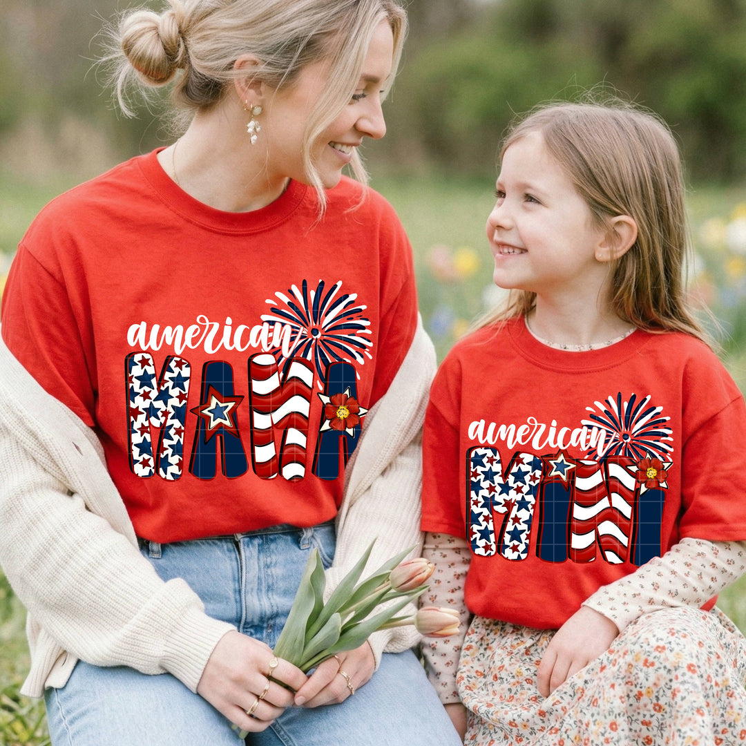 American Mama/Mini DTF Print