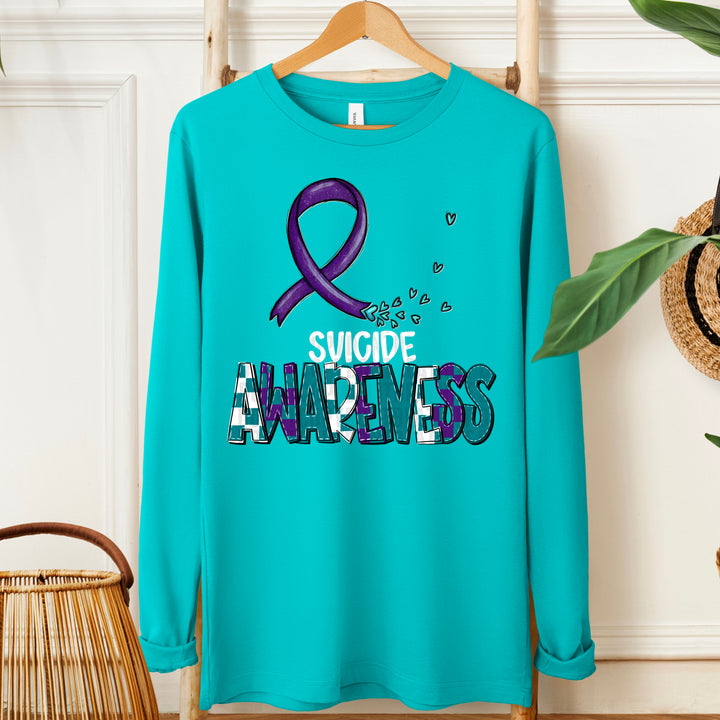 Awareness Doodle Letters Collection DTF Print