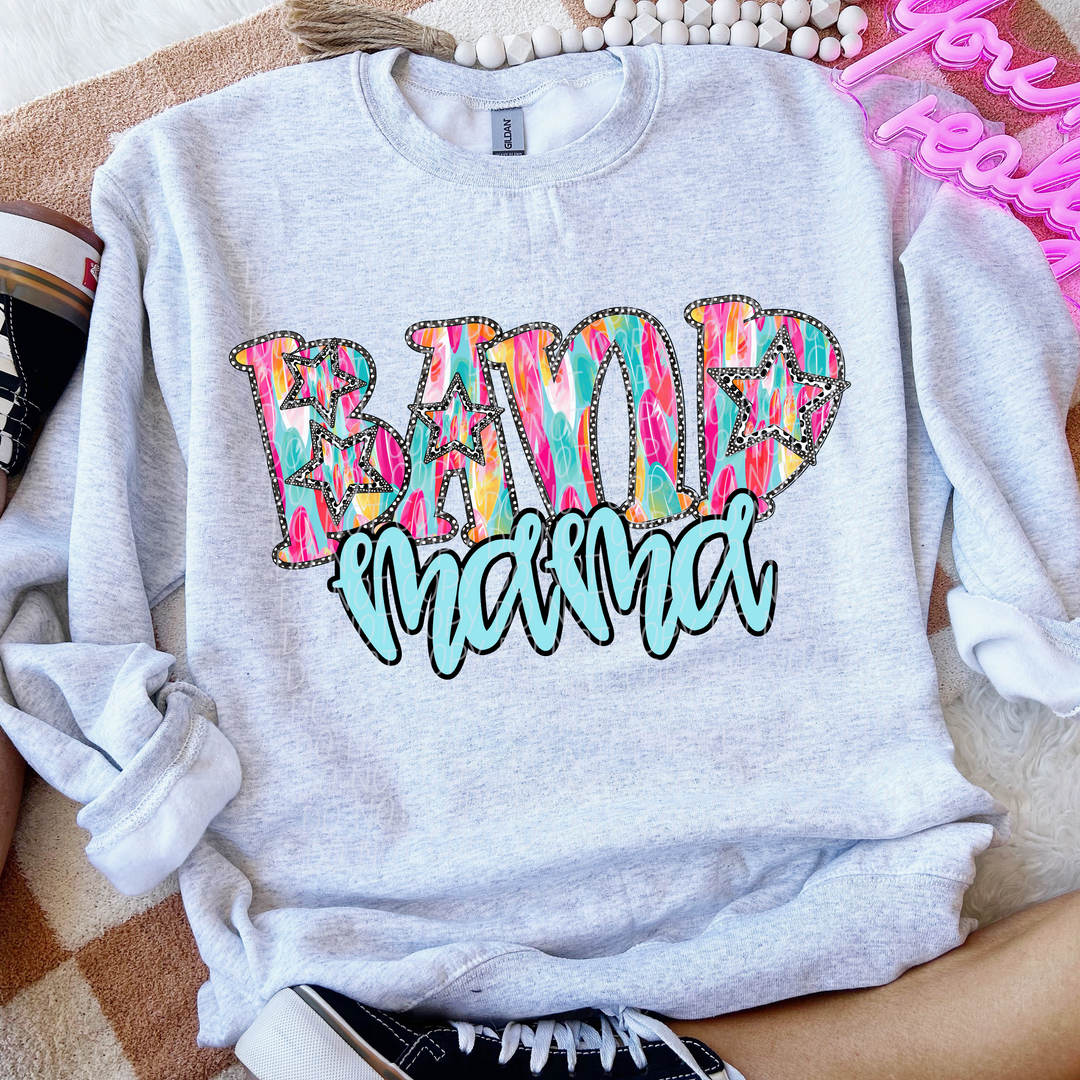 Multi Color Star Sports Mama DTF Print