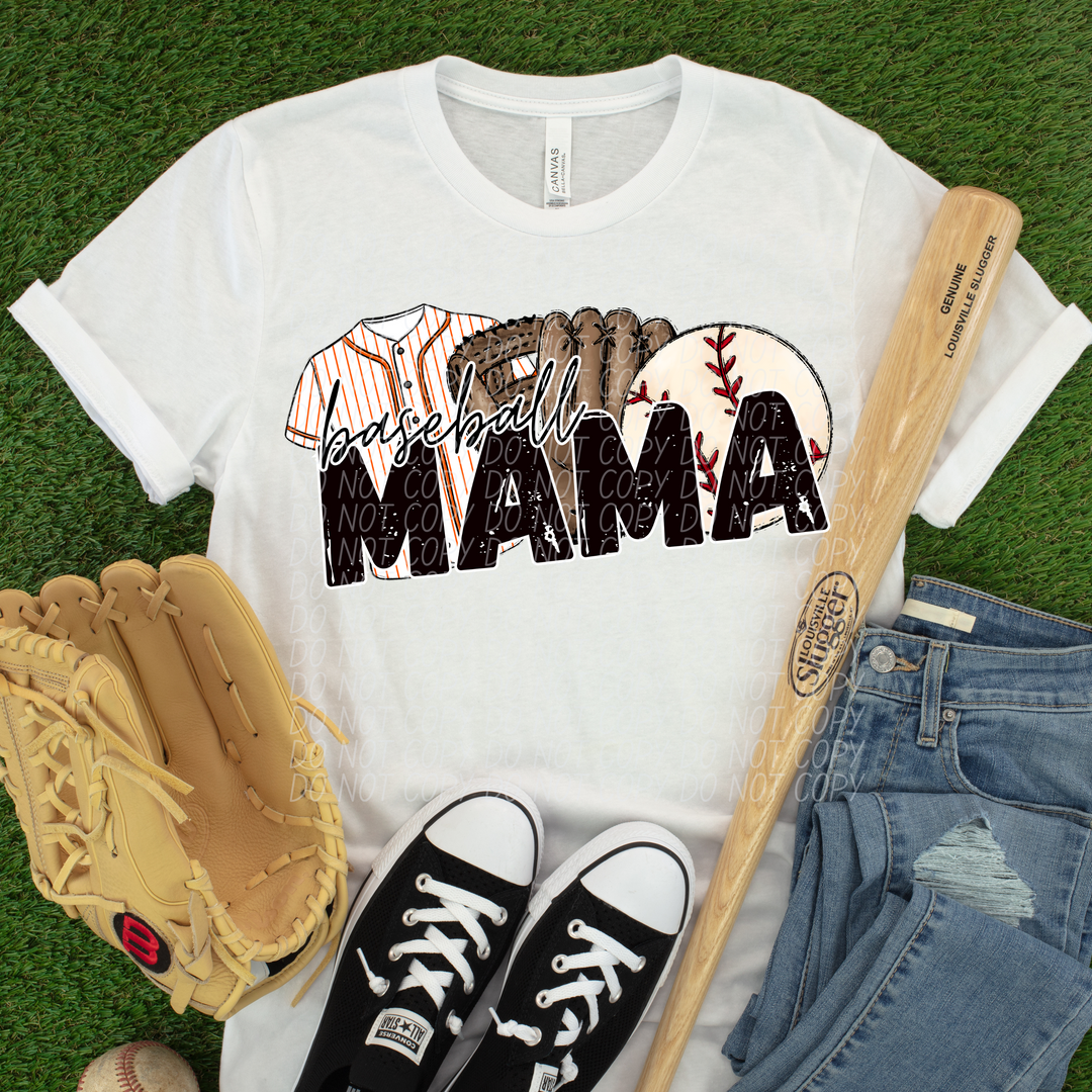 Baseball Mama Trio DTF Print