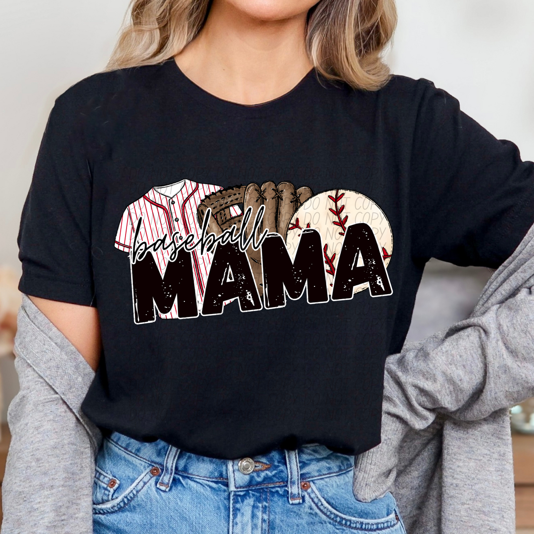 Baseball Mama Trio DTF Print