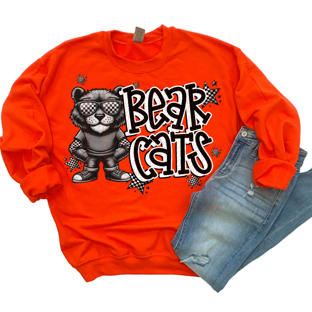 Black and White Mascots DTF Print