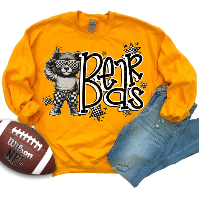 Black and White Mascots DTF Print