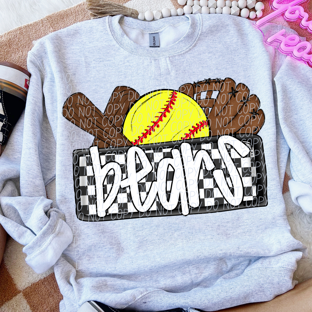 Softball Mascots DTF Print