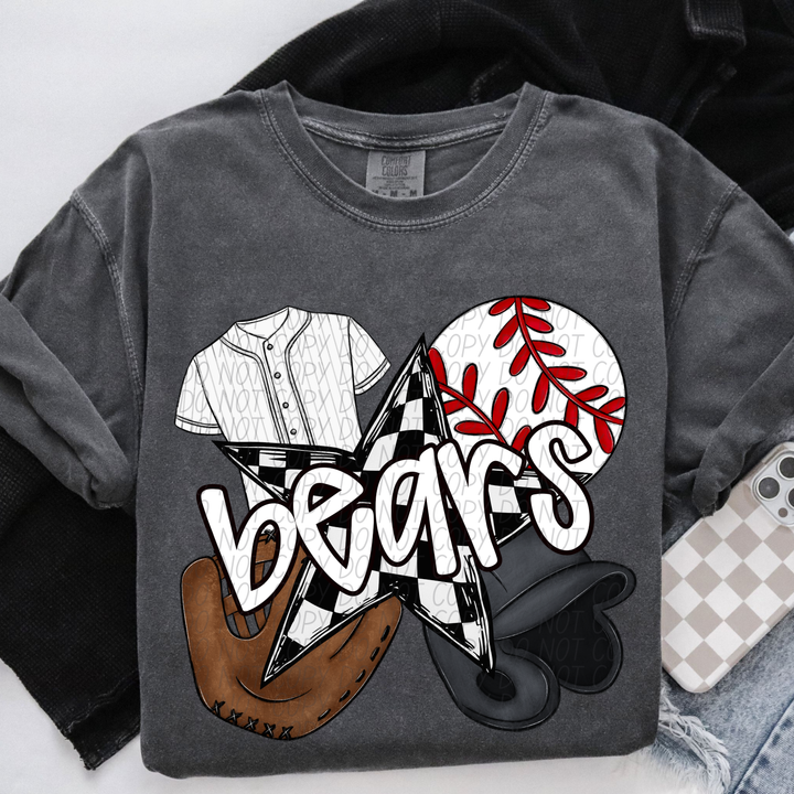 Baseball Mascots DTF Print