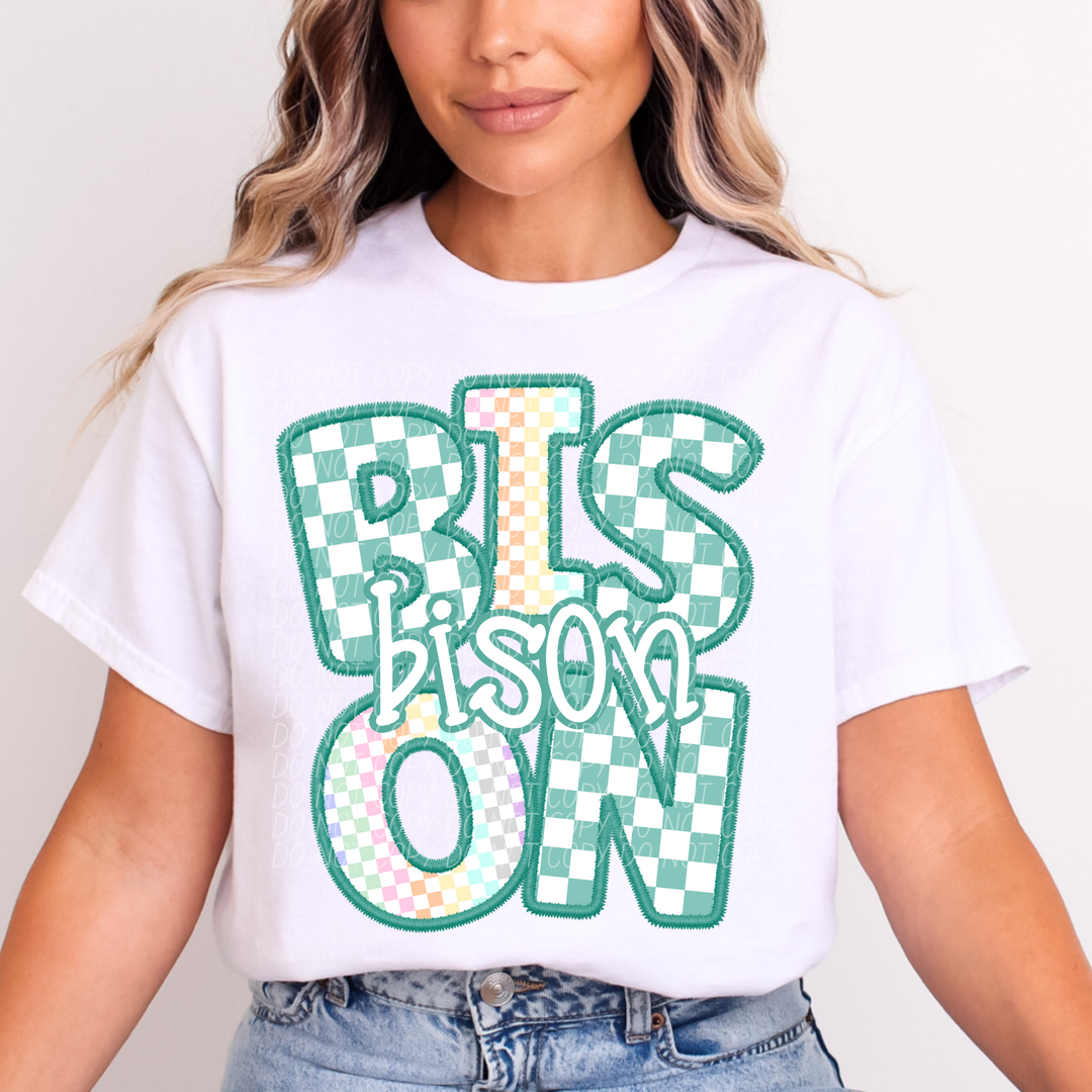 Spring Checker Mascots Youth DTF Print