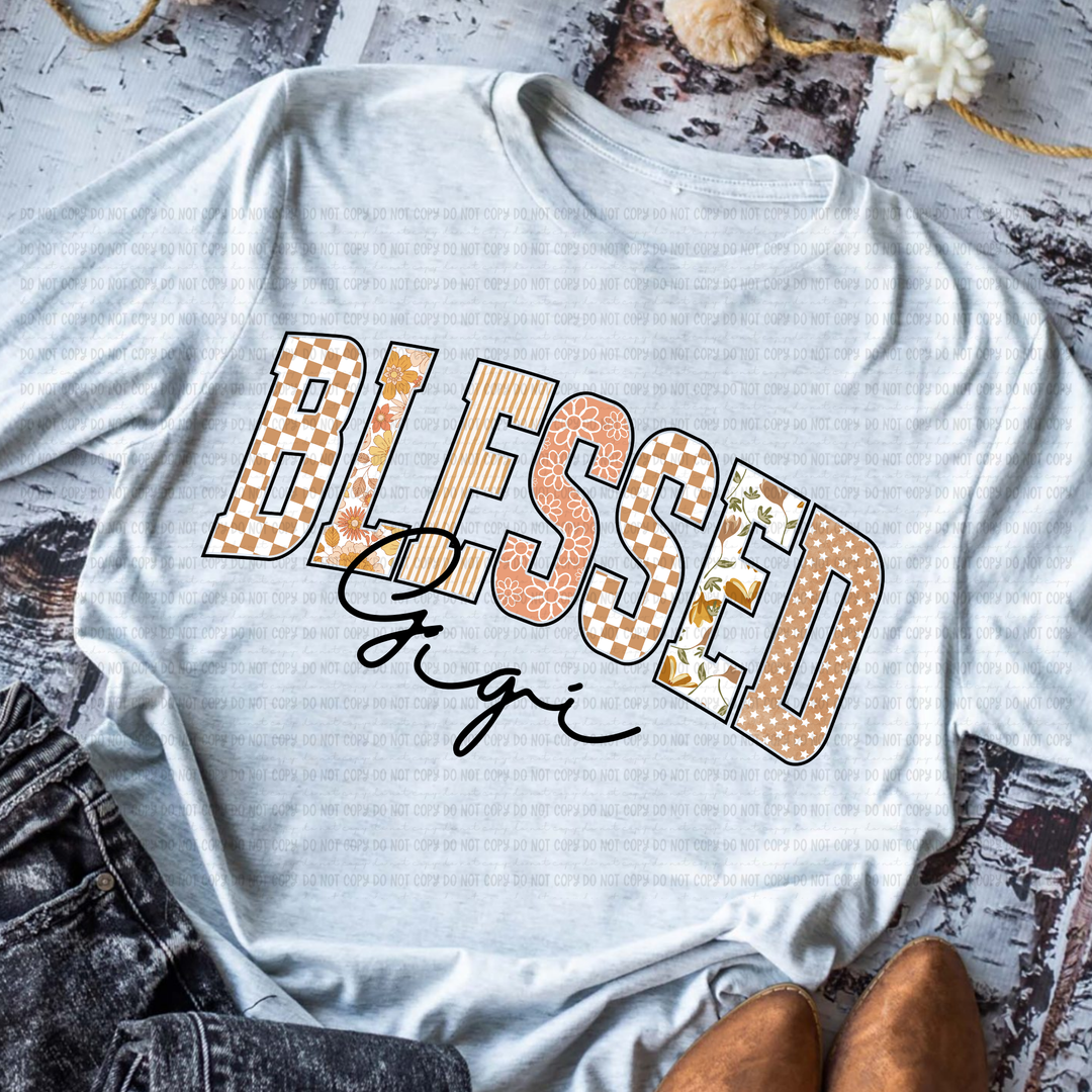 Blessed Titles DTF Print