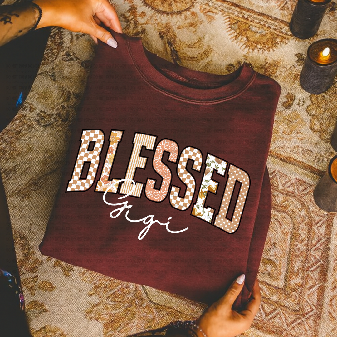 Blessed Titles DTF Print