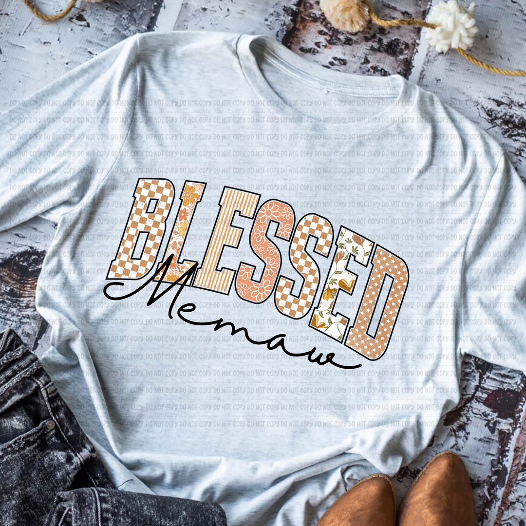 Blessed Titles DTF Print