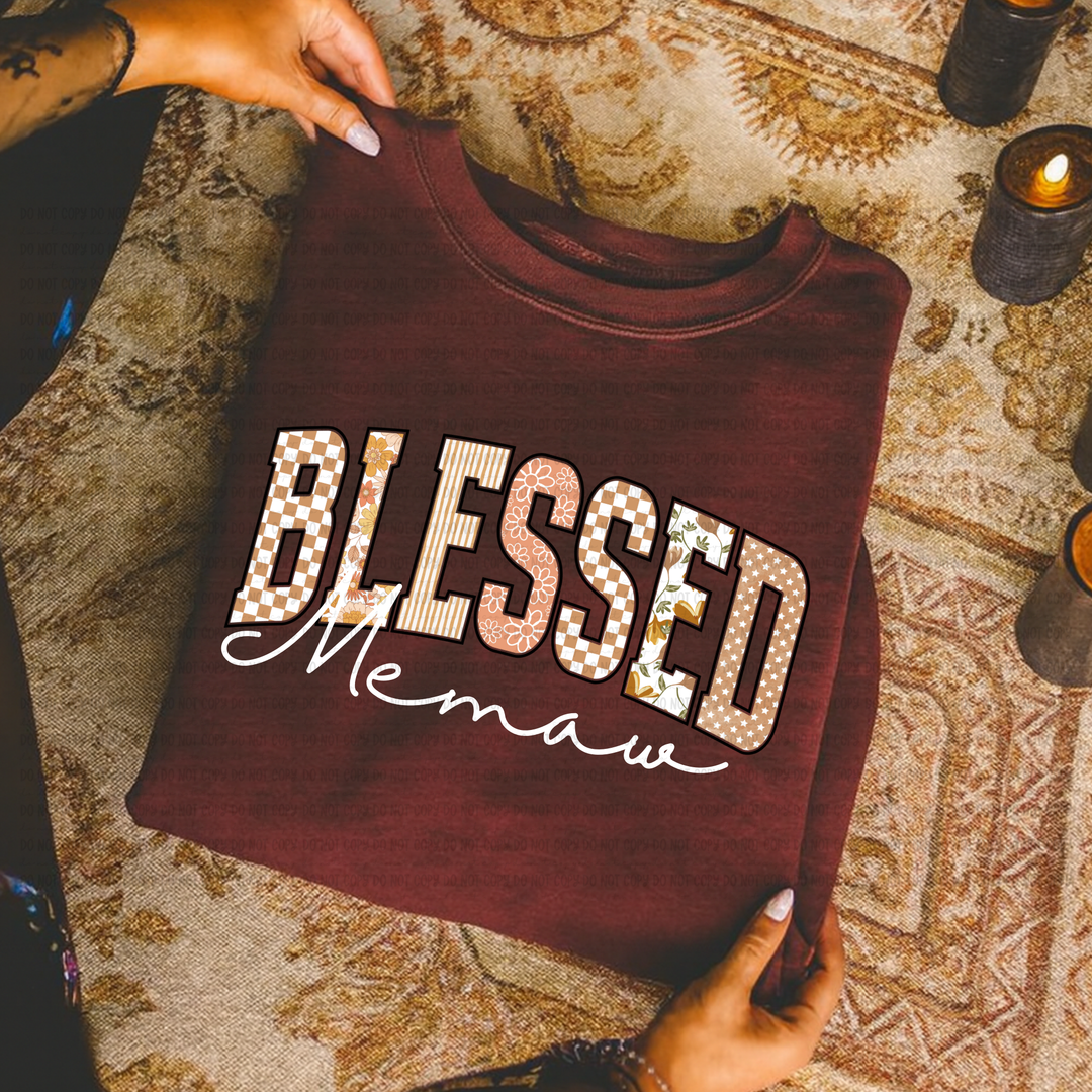 Blessed Titles DTF Print