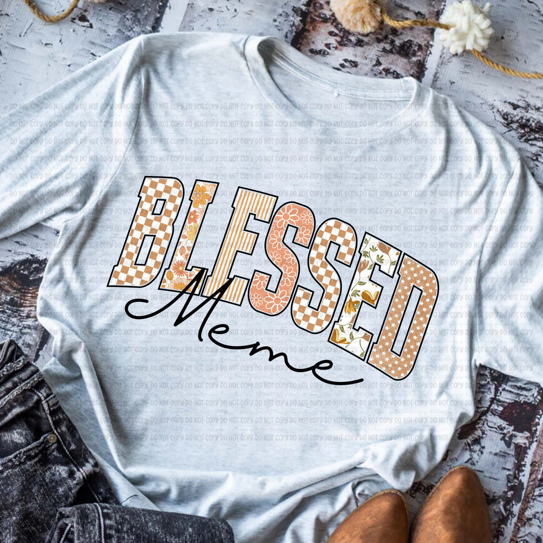 Blessed Titles DTF Print