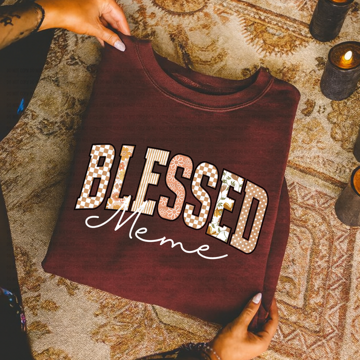 Blessed Titles DTF Print