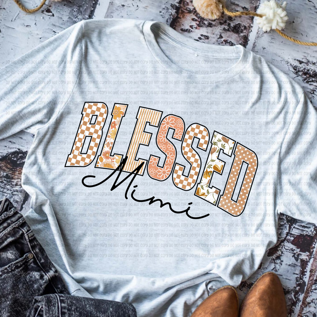 Blessed Titles DTF Print