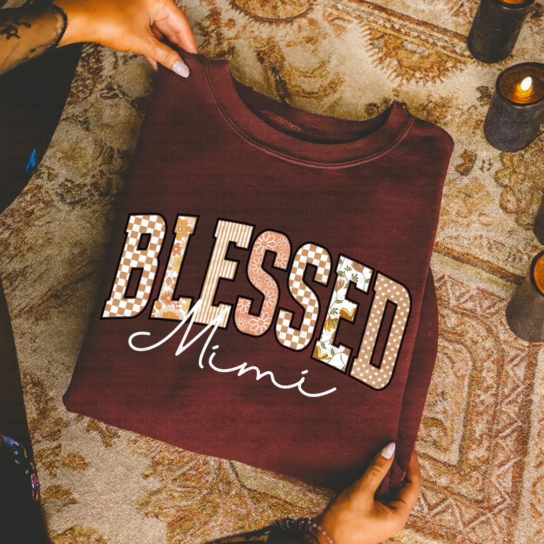 Blessed Titles DTF Print