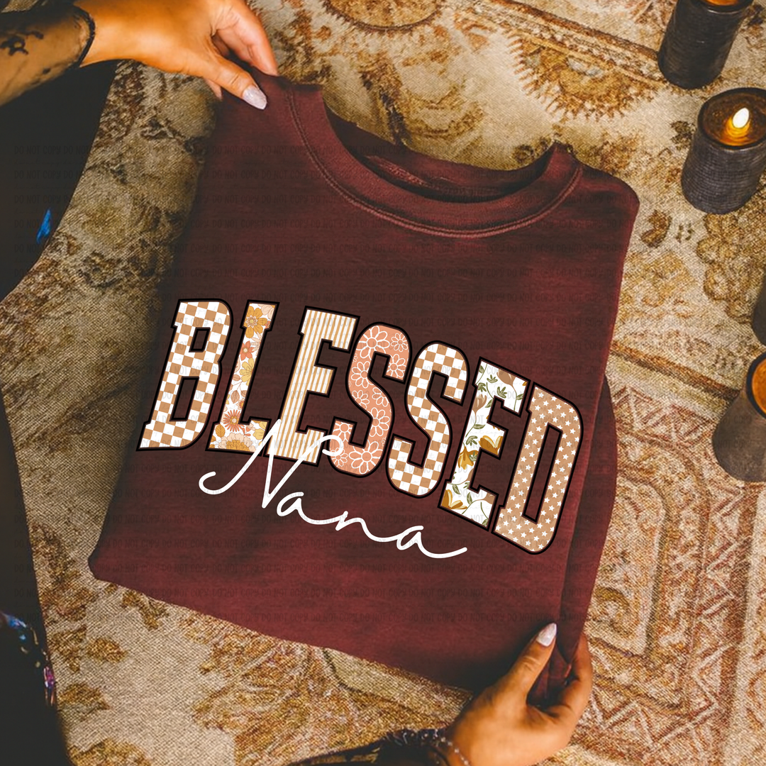 Blessed Titles DTF Print