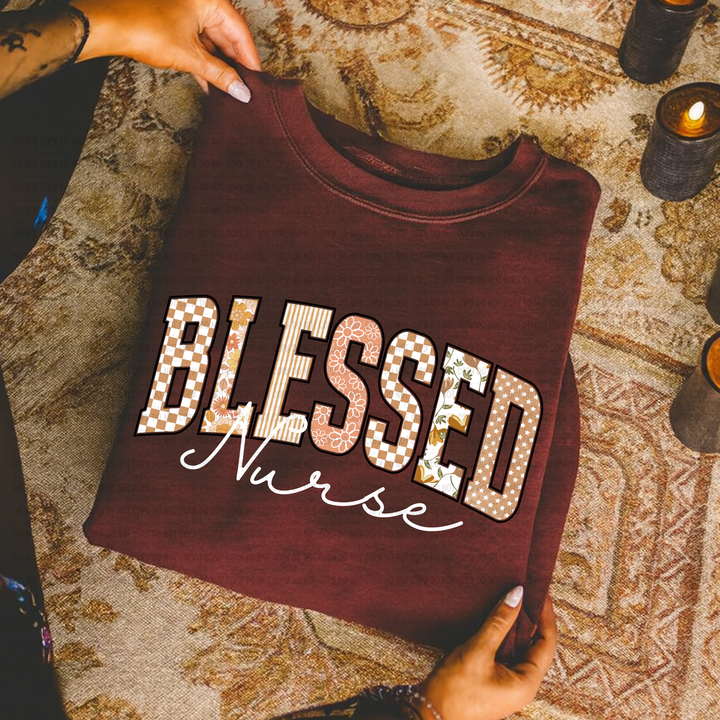 Blessed Titles DTF Print