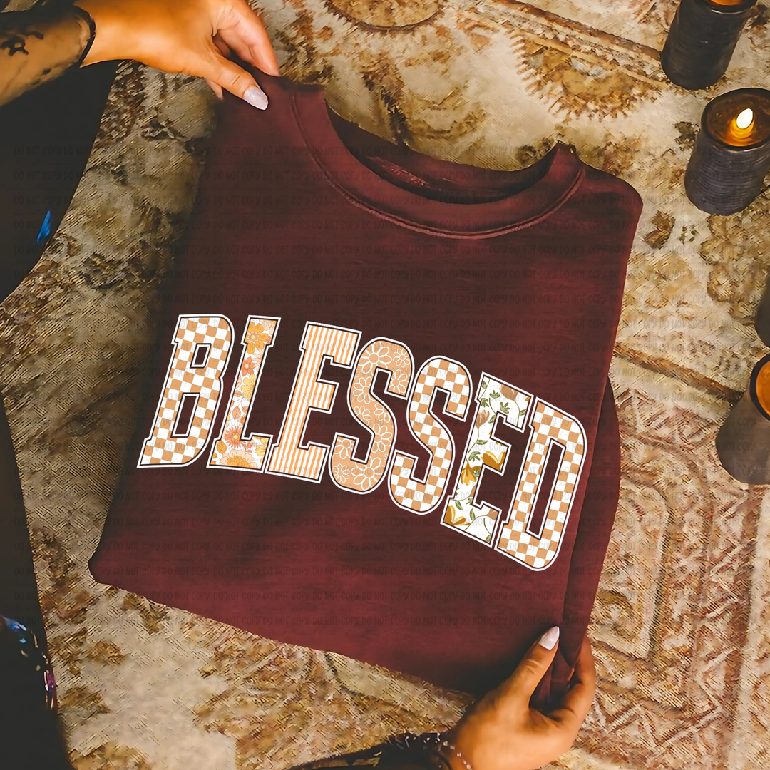 Blessed Titles DTF Print